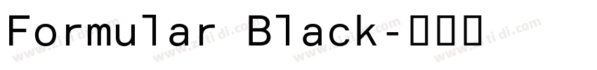 Formular Black字体转换